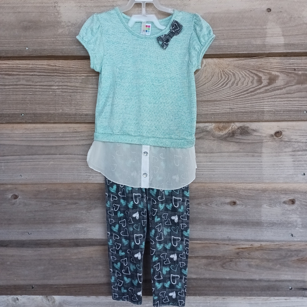 Healthtex Hearts Bow 2pc Set